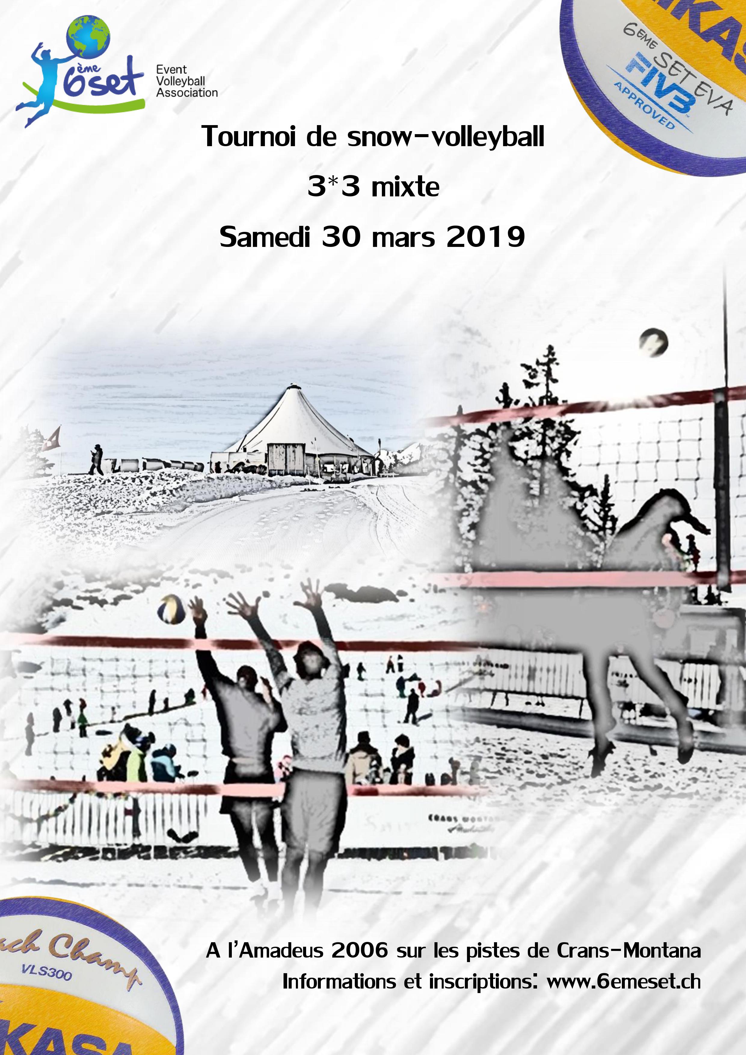 Tournoi de snow-volley, Crans-Montana, 30 mars 2019