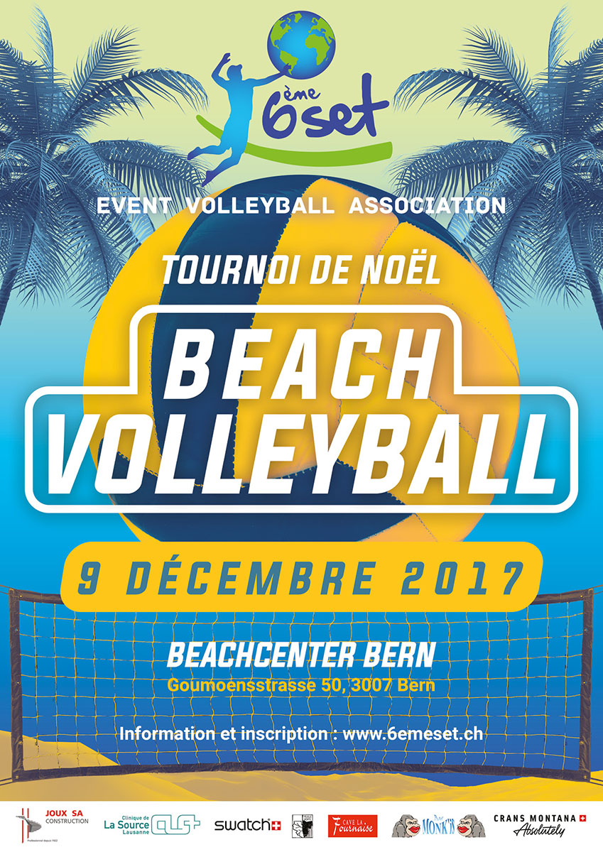Tournoi de Beach volley de Noël 2017 au Beachcenter Bern